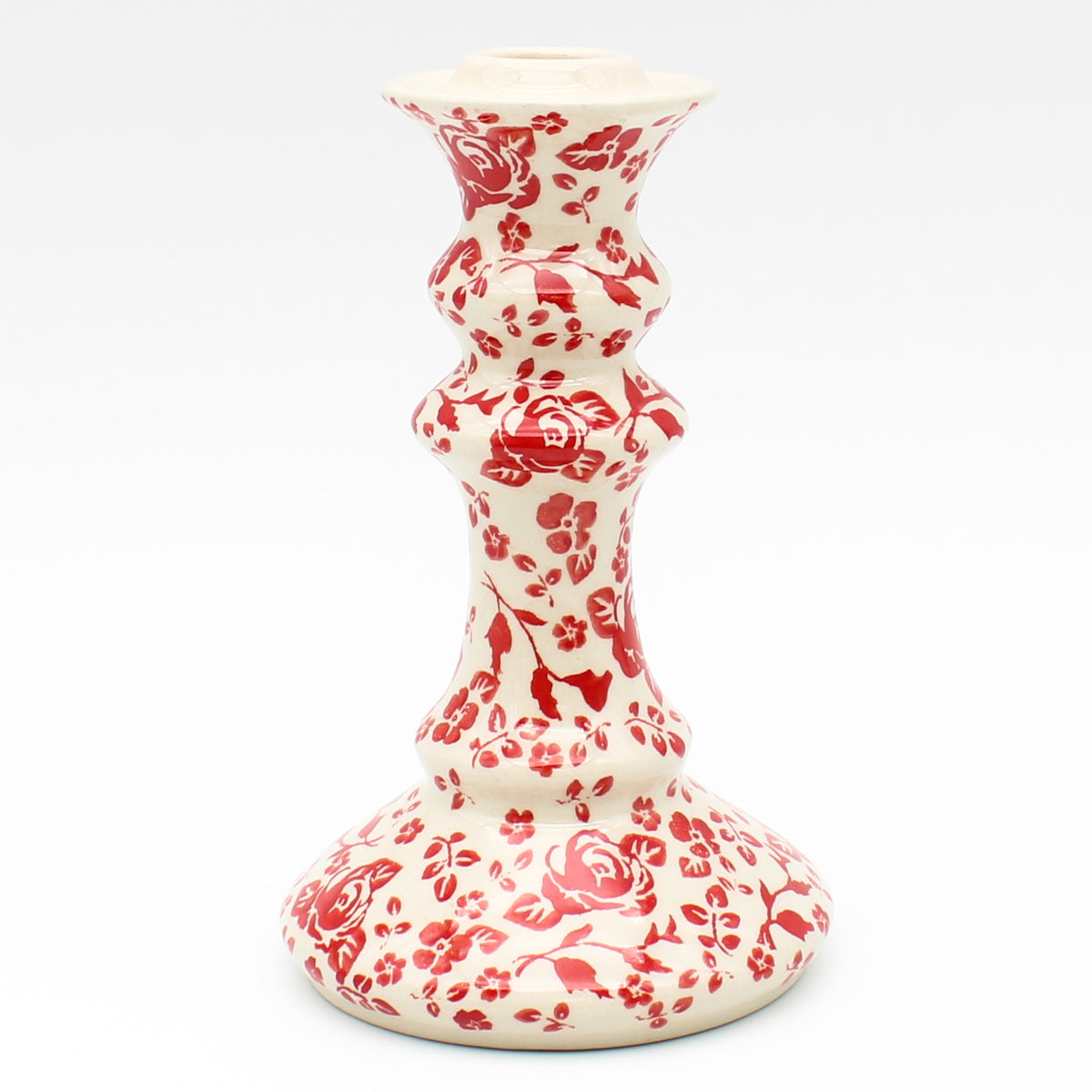 Tall Candle Holder in Antique Red Janelle Imports