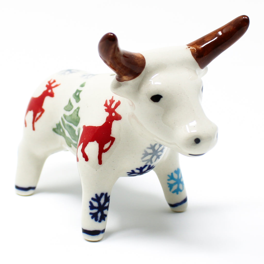 Bull-Ornament in Winter Reindeer
