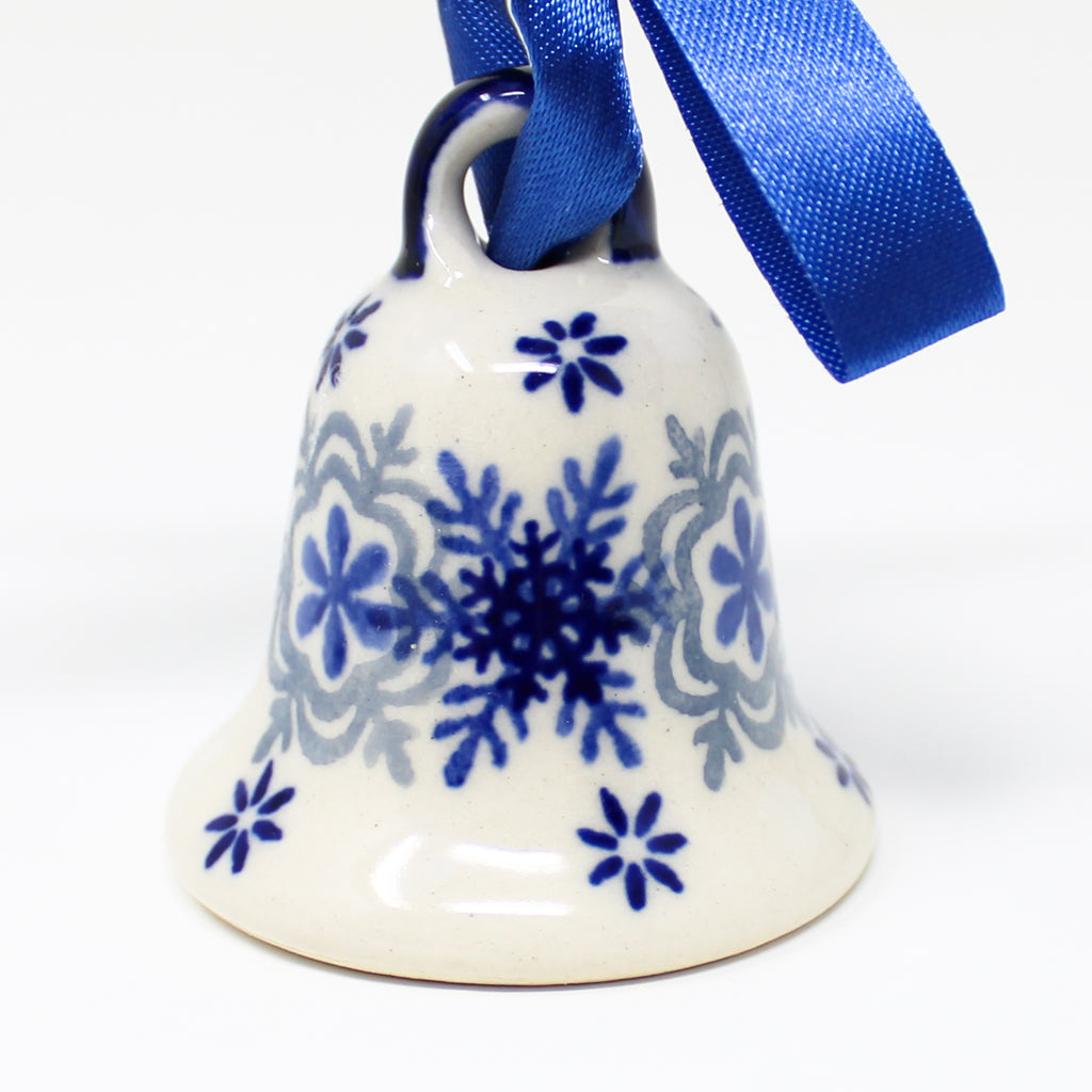 Little Bell-Ornament in Blue Winter