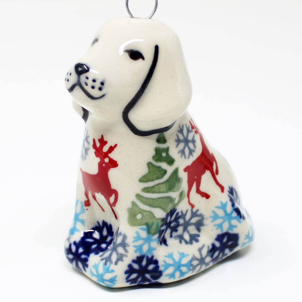 Dog-Ornament in Winter Reindeer