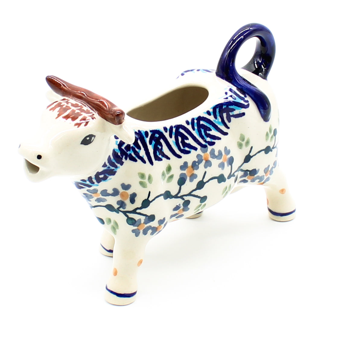 Cow Creamer in Blue Meadow Janelle Imports