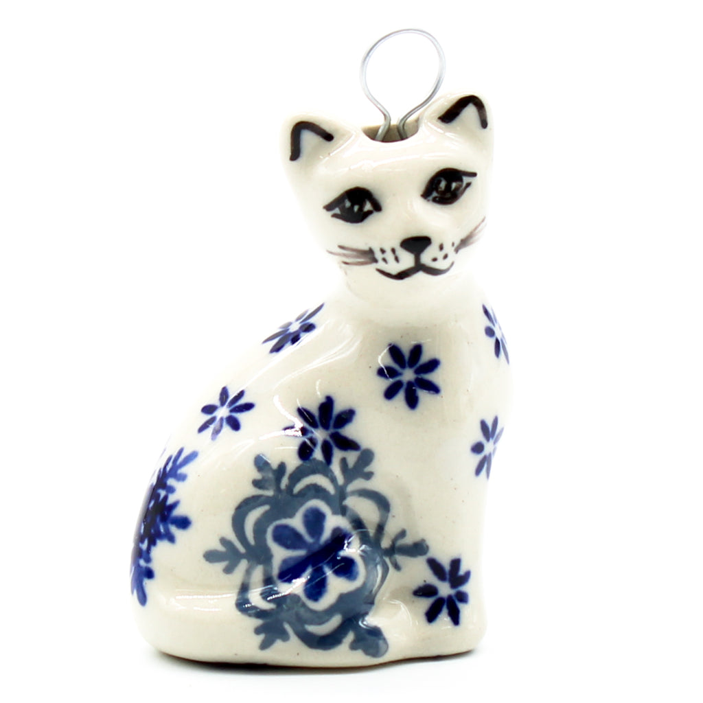 Cat-Ornament in Blue Winter