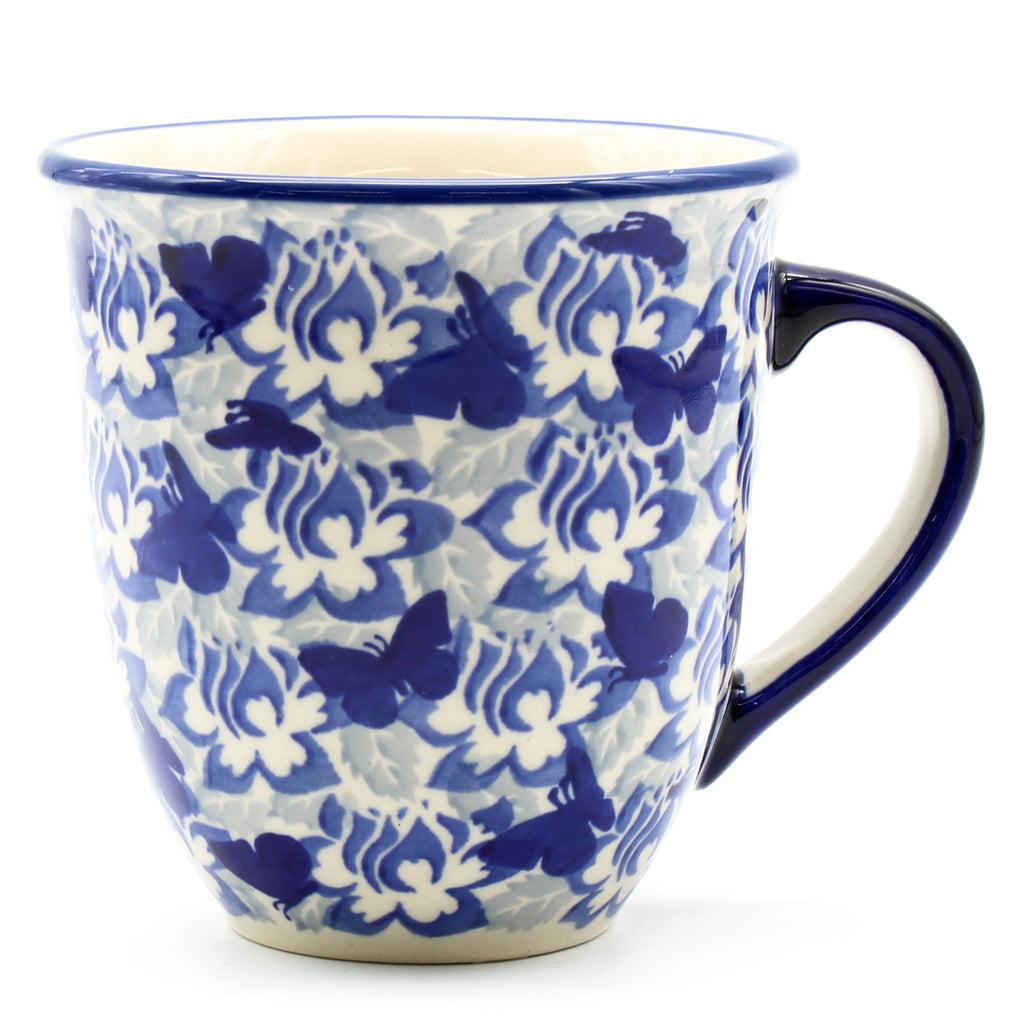 Lg Bistro Cup 16 oz in Blue Butterfly