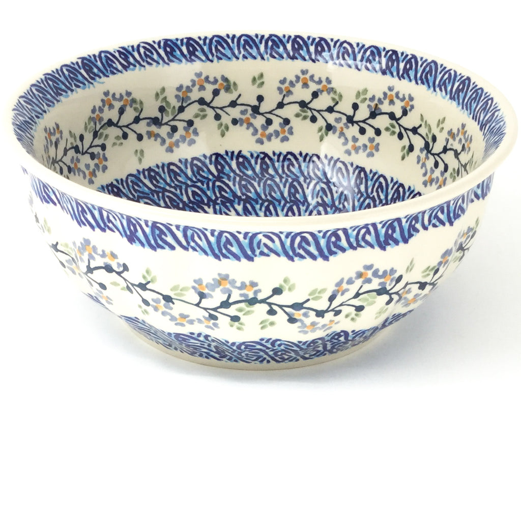 Scalloped Bowl 64 oz in Blue Meadow