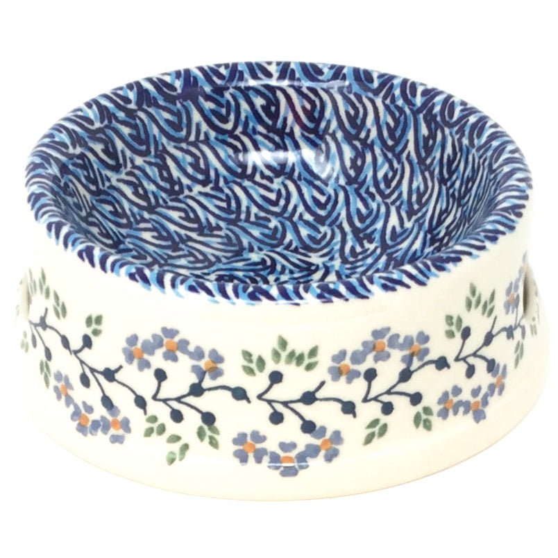 Sm Dog or Cat Bowl in Blue Meadow