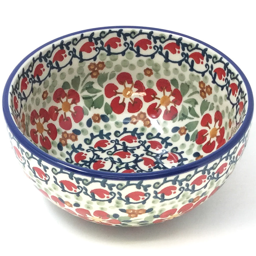 Soup Bowl 24 oz in Red Poppies