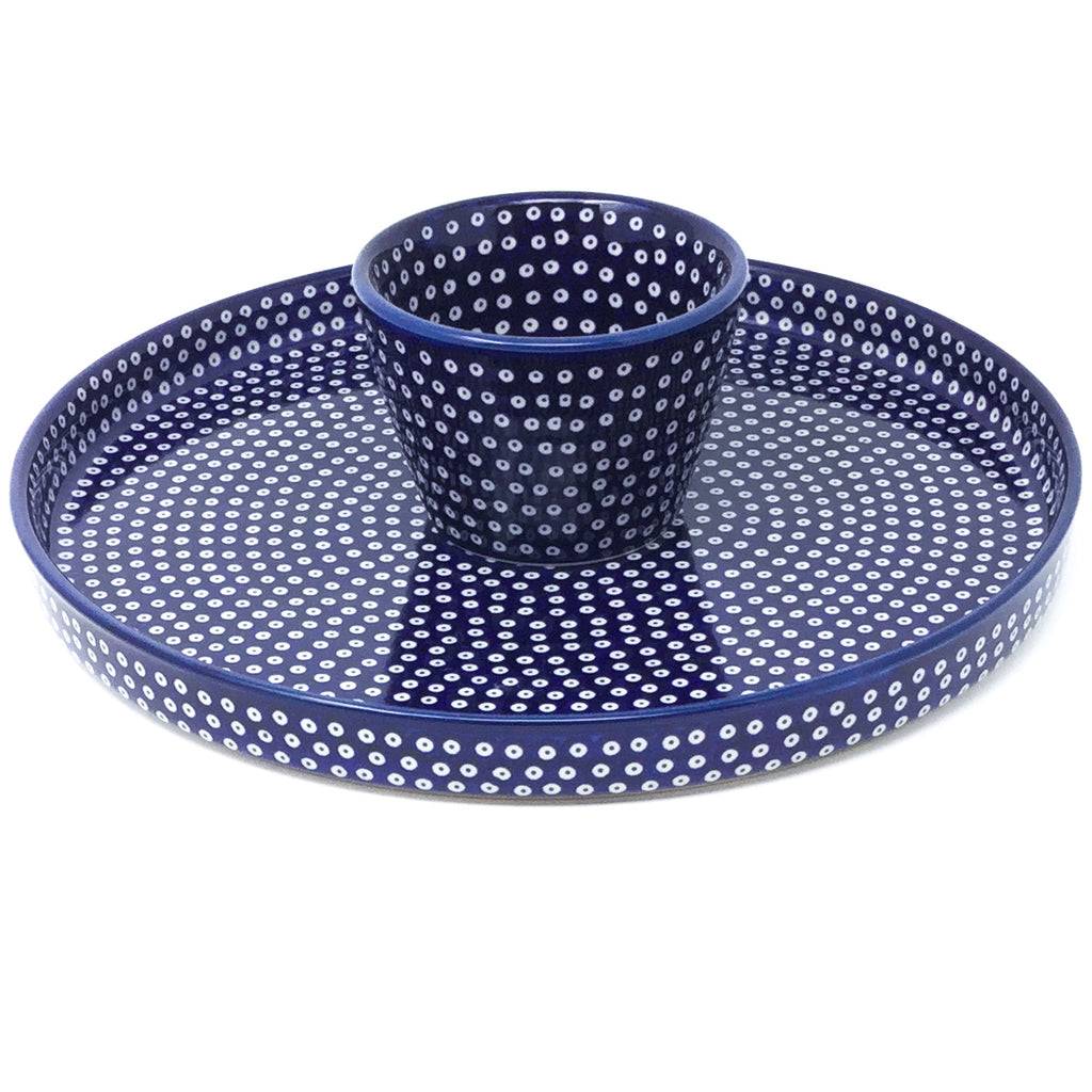 Party Platter w/Bowl in Blue Elegance