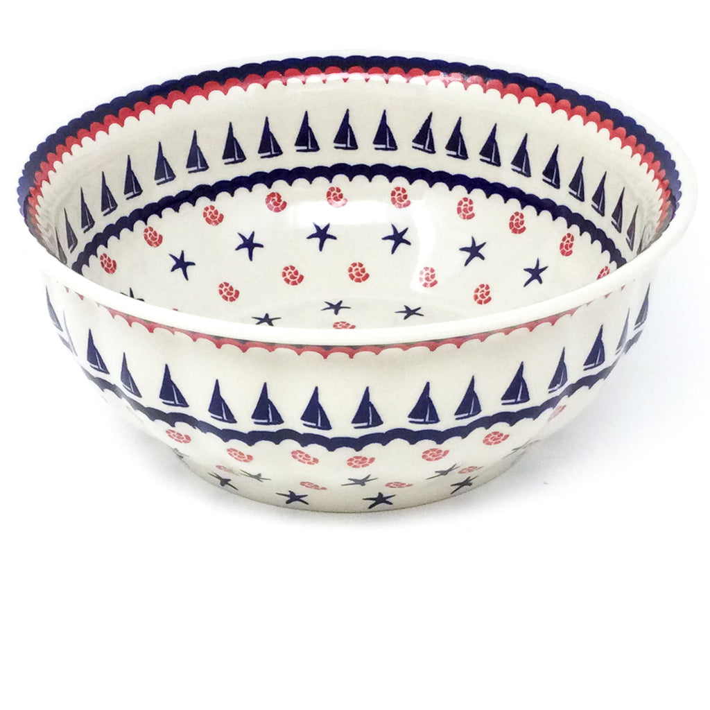 Scalloped Bowl 128 oz in Blue Sail