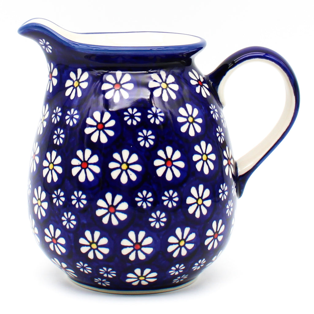 Pitcher 1 qt in Flowers on Blue