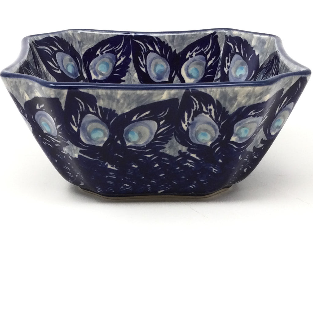 Square Soup Bowl 16 oz in Peacock Glory