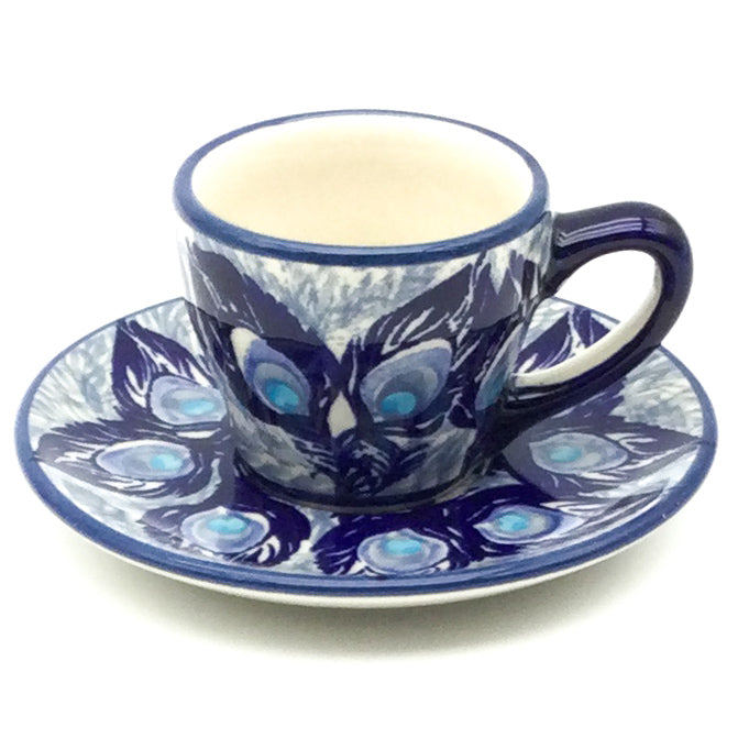 Espresso Cup w/Saucer 2 oz in Peacock Glory