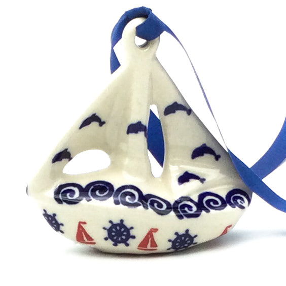 Sailboat-Ornament in Blue Helm