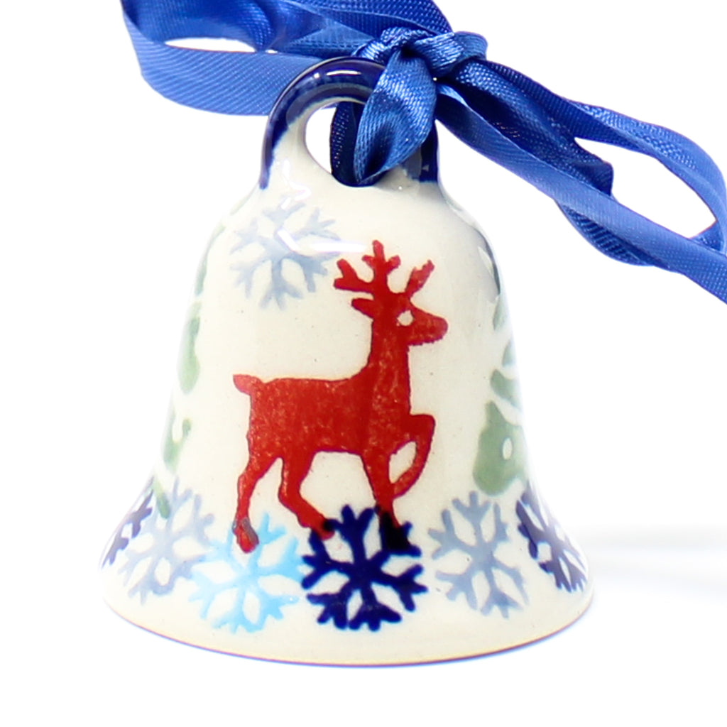 Little Bell-Ornament in Winter Reindeer