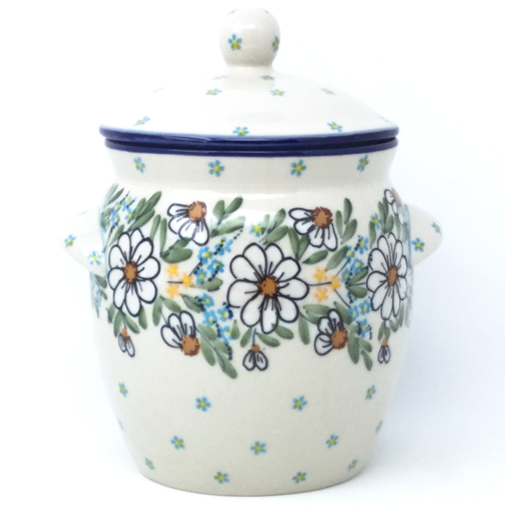 Sm Canister w/Handles in Spectacular Daisy