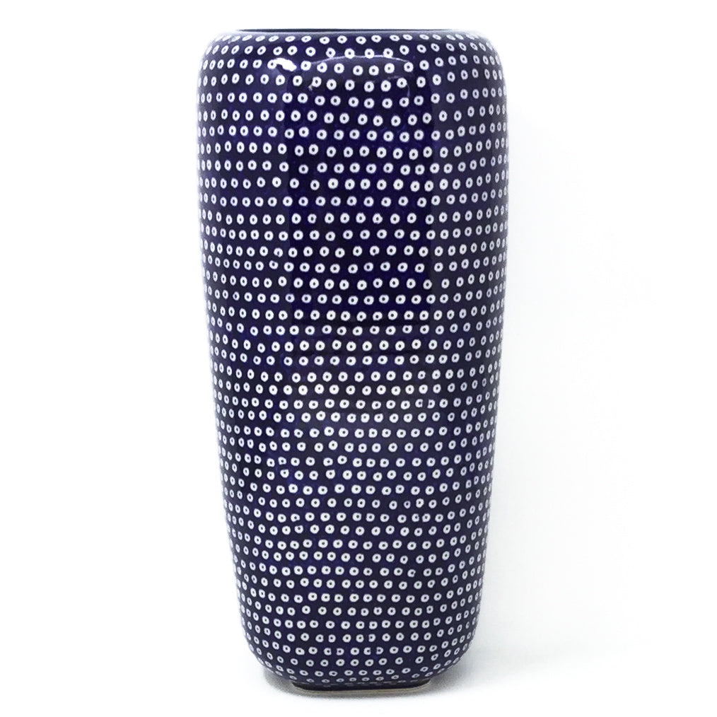 Polish Pottery Md Modern Vase in Blue Elegance Blue Elegance