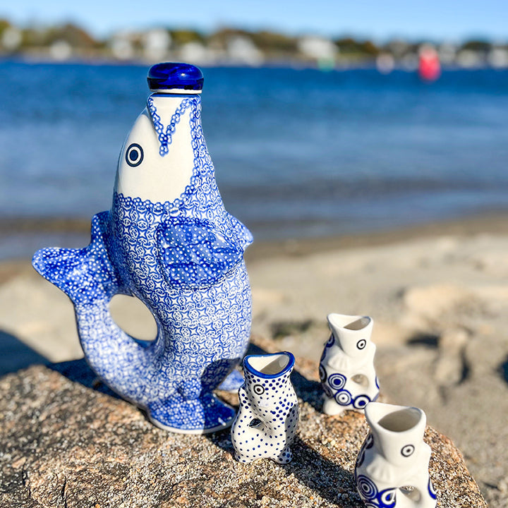 Polish Pottery Fish Carafe