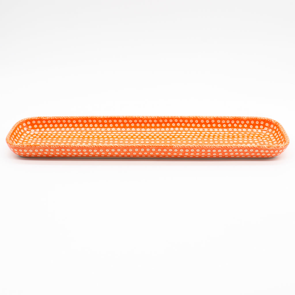 Long Sushi Platter in Orange Elegance