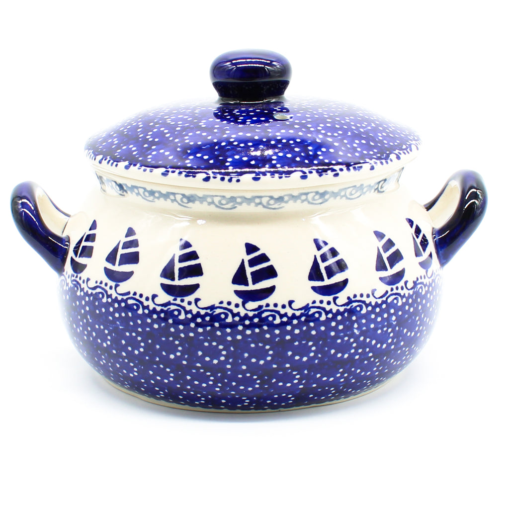 Covered Tureen 1 qt in Sail Regatta