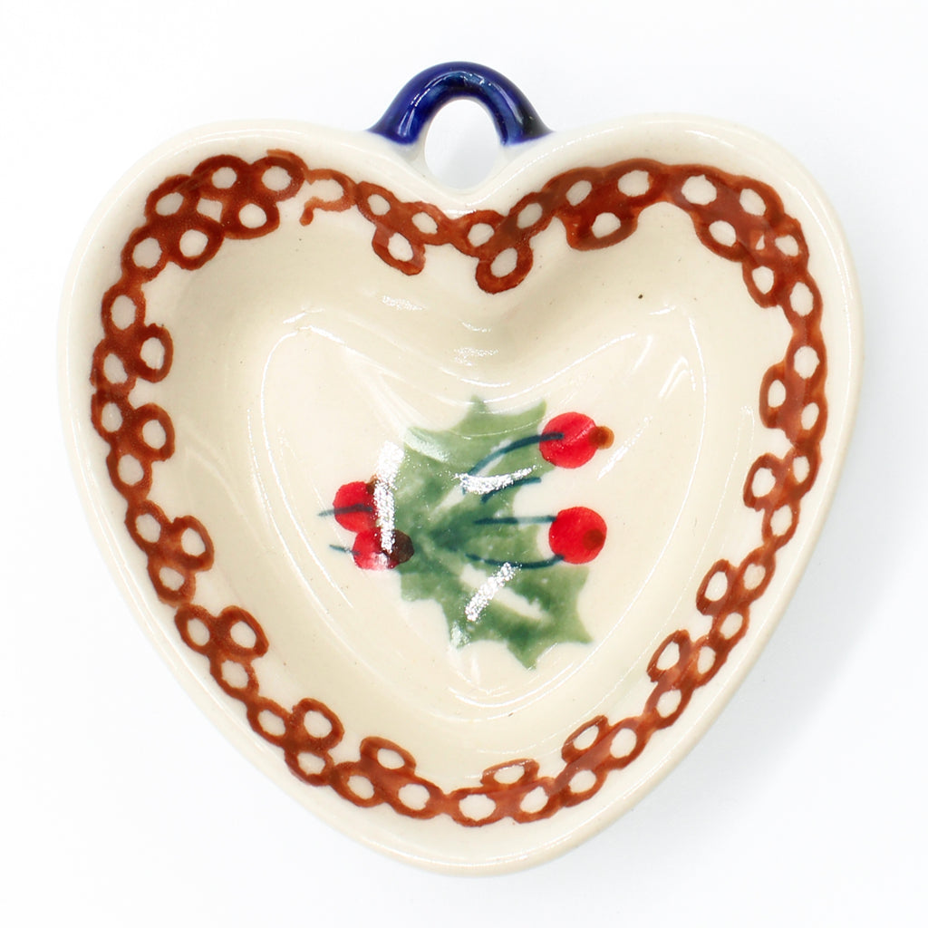 Tiny Heart-Ornament in Holly