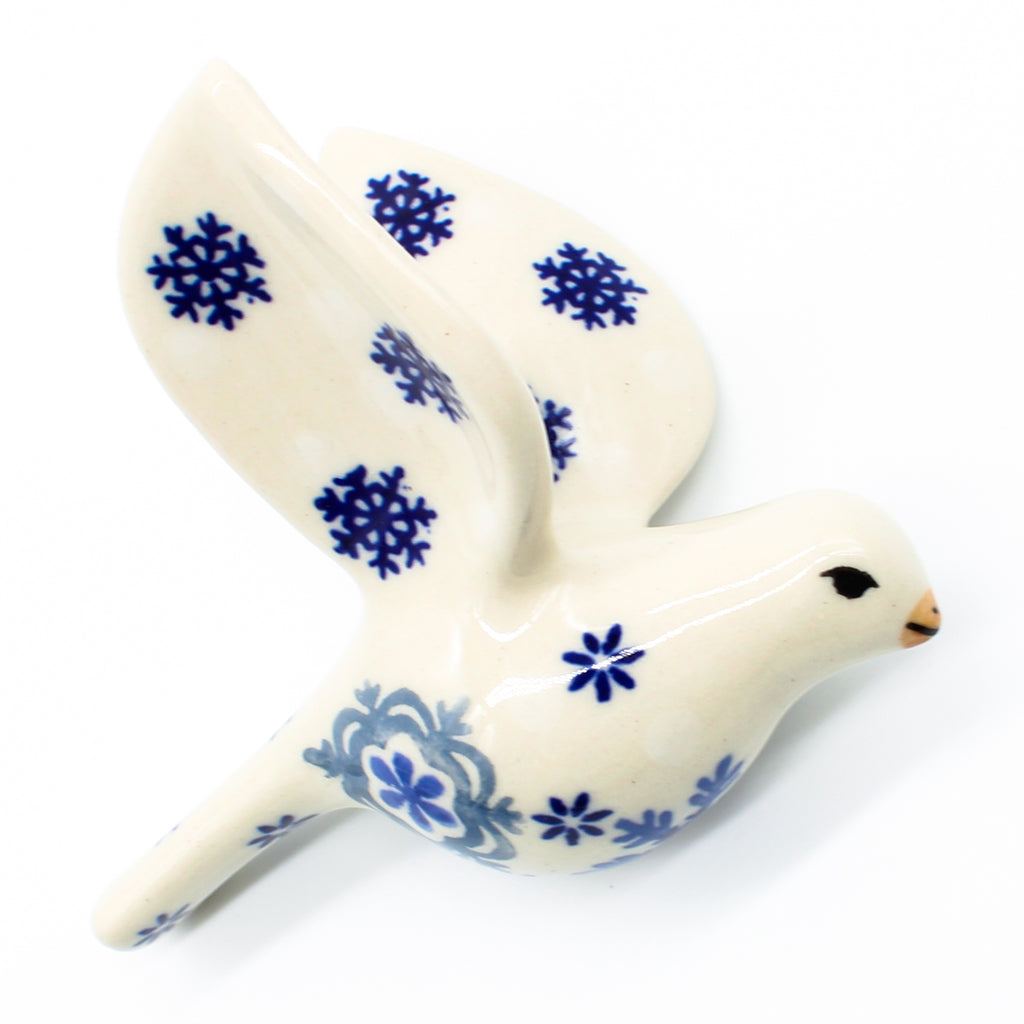 Bird-Ornament in Blue Winter