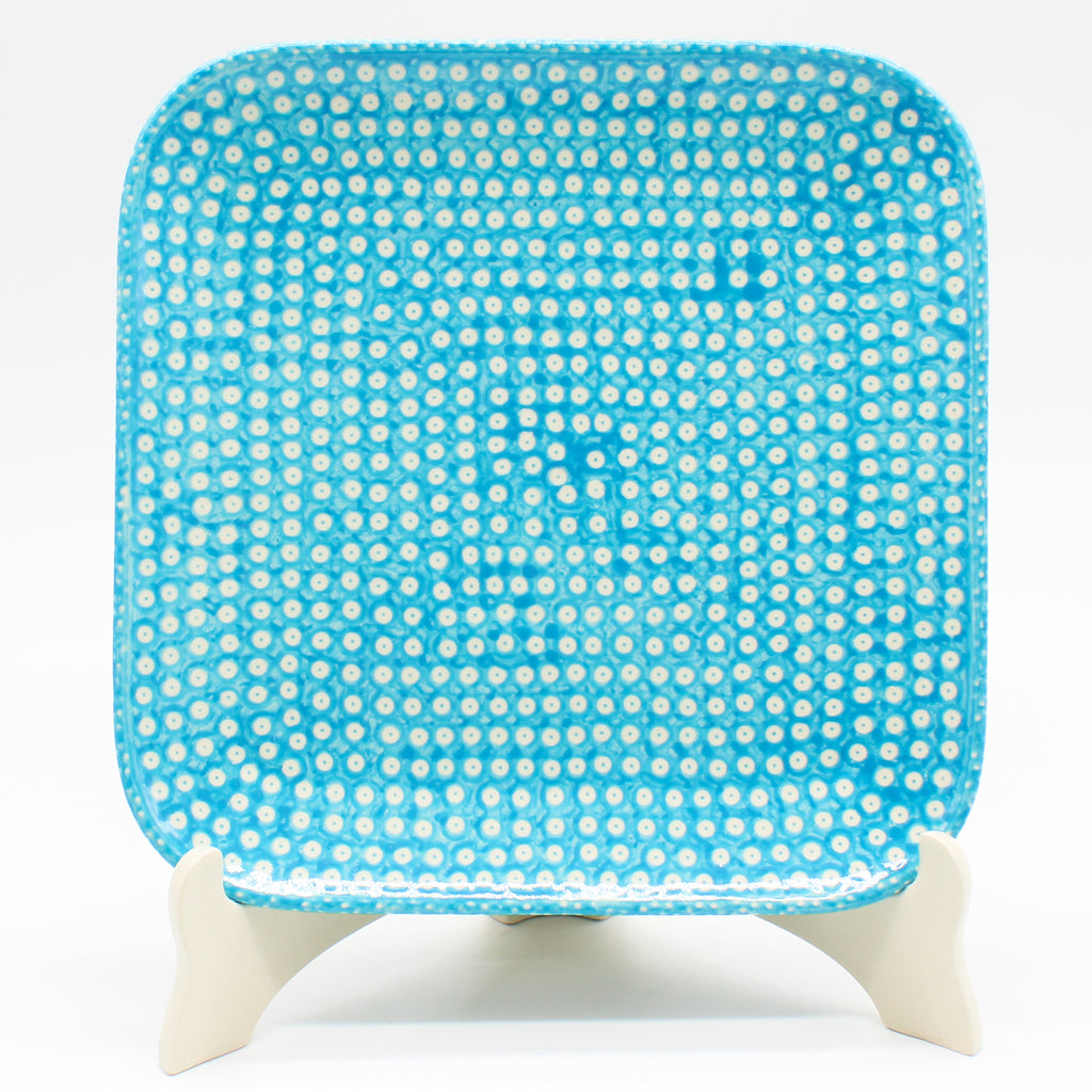 Square Sushi Plate 8.5" in Aqua Elegance