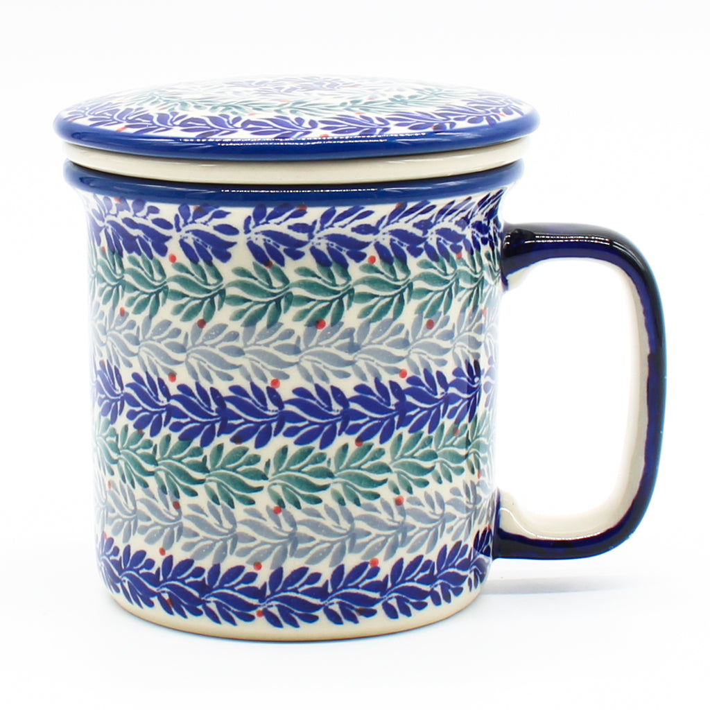 Straight Cup w/Infuser & Cover 12 oz in Spruce Garland