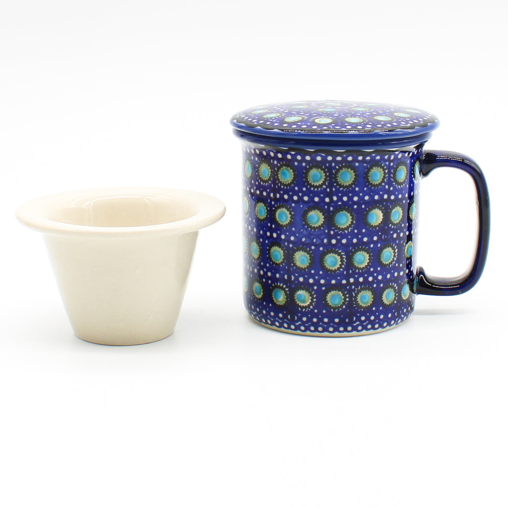 Straight Cup w/Infuser & Cover 12 oz in Blue Moon