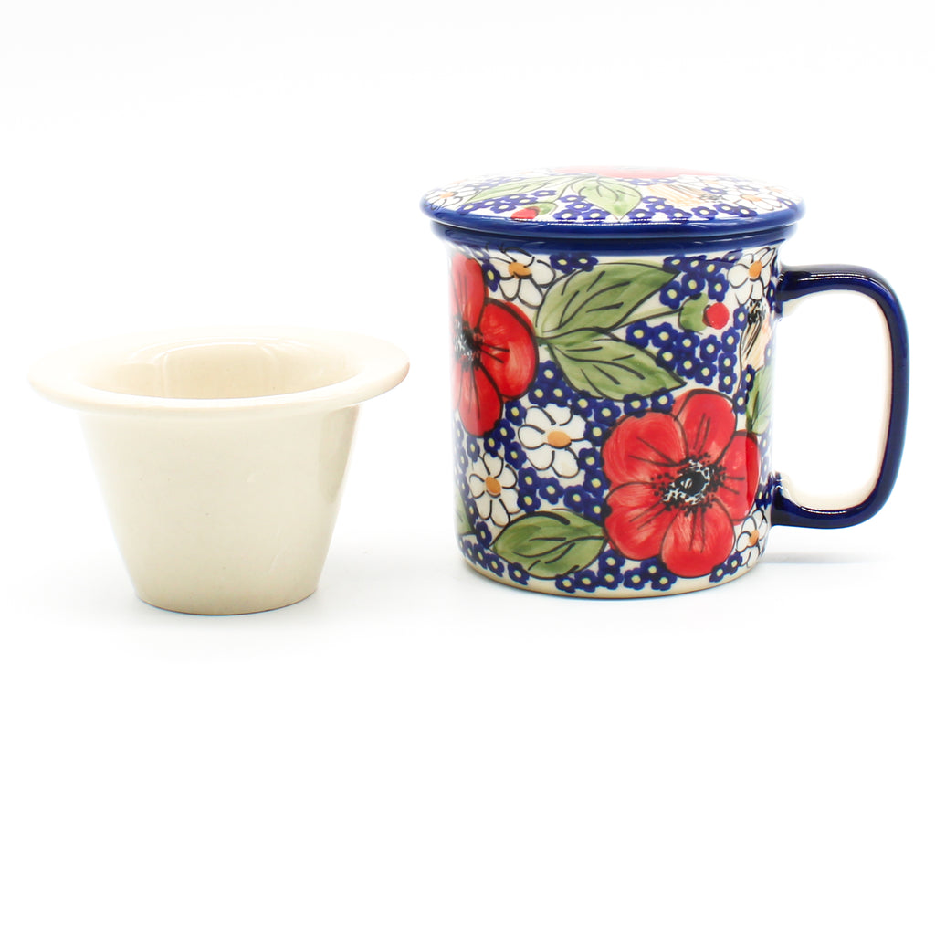 Straight Cup w/Infuser & Cover 12 oz in Endless Garden