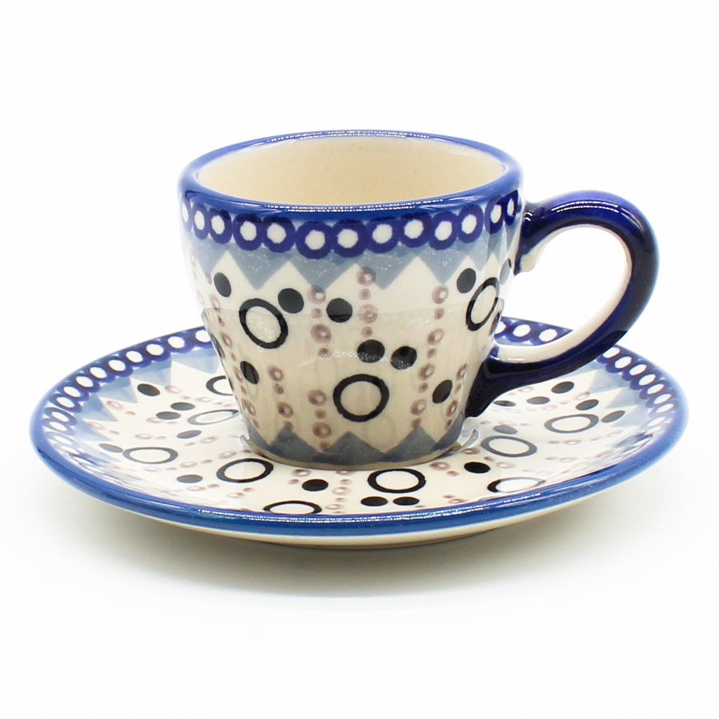 Espresso Cup w/Saucer 2 oz in First Snow