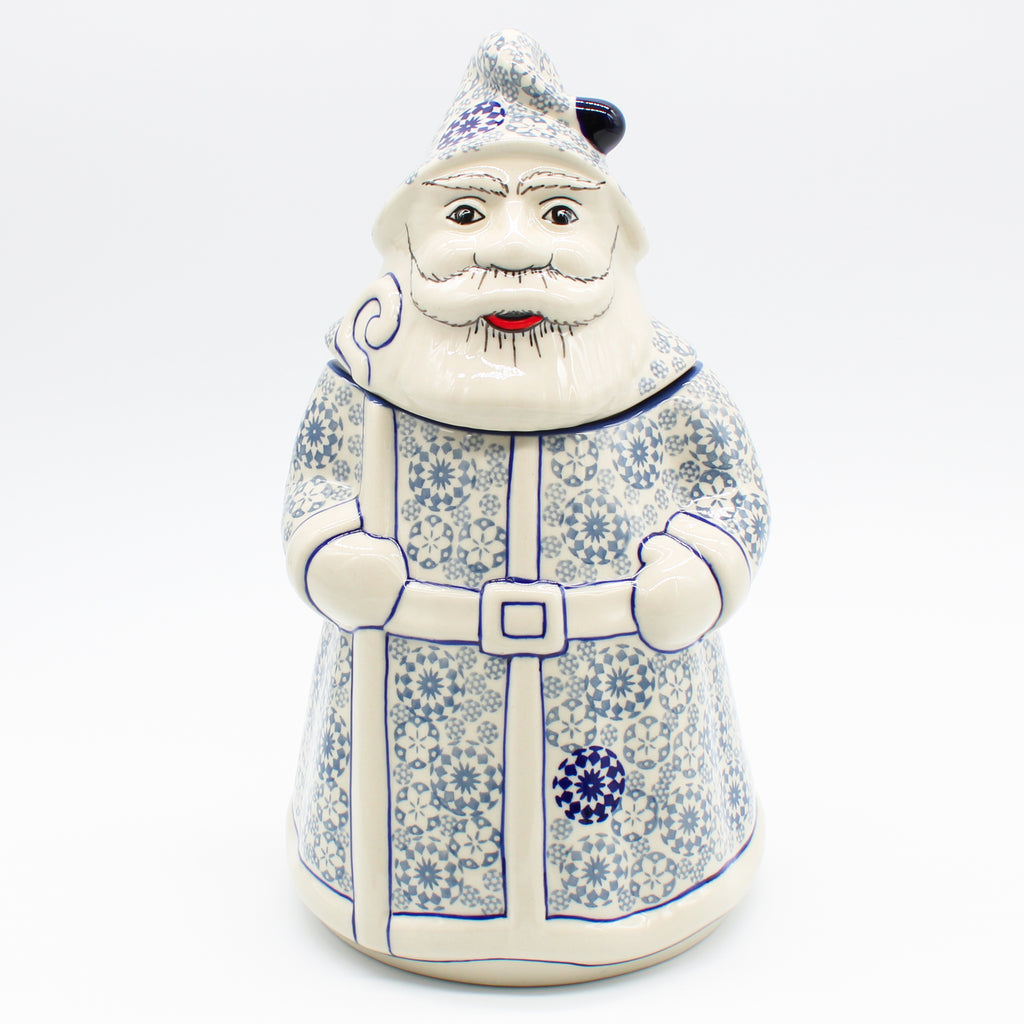 Santa Cookie Jar in Winter Wonderland