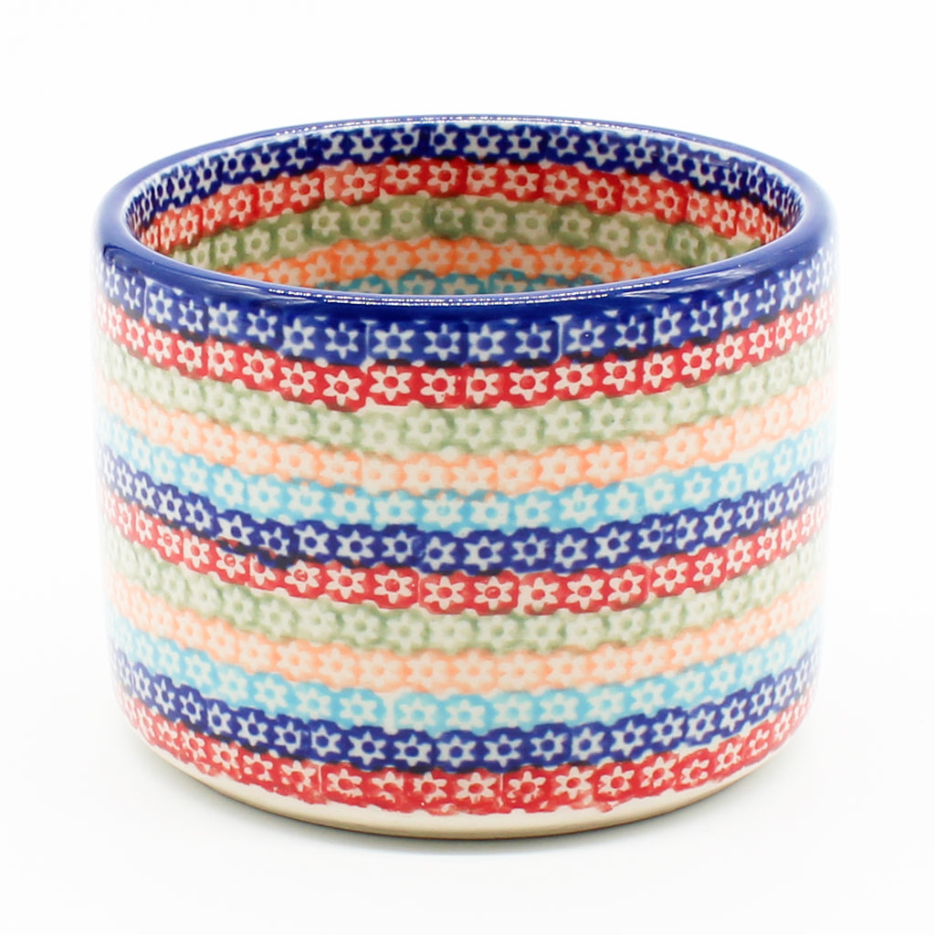 Modern Bowl 8 oz in Multi-Colored Flowers