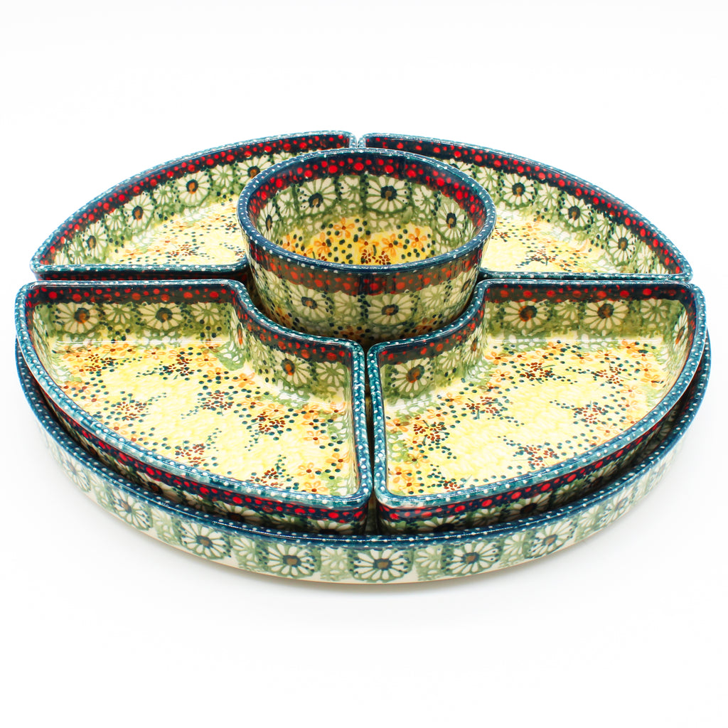 Party Platter w/Bowl in Cottage Decor