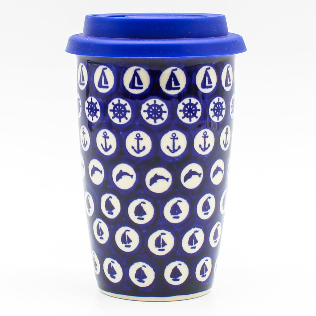 Travel Cup 14 oz in Nautical Blue