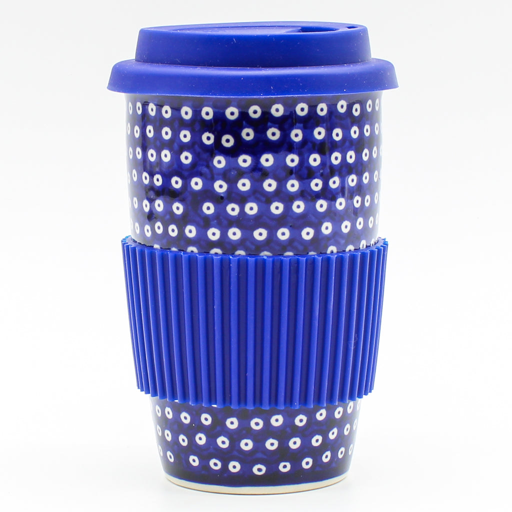 Travel Cup 14 oz in Blue Elegance