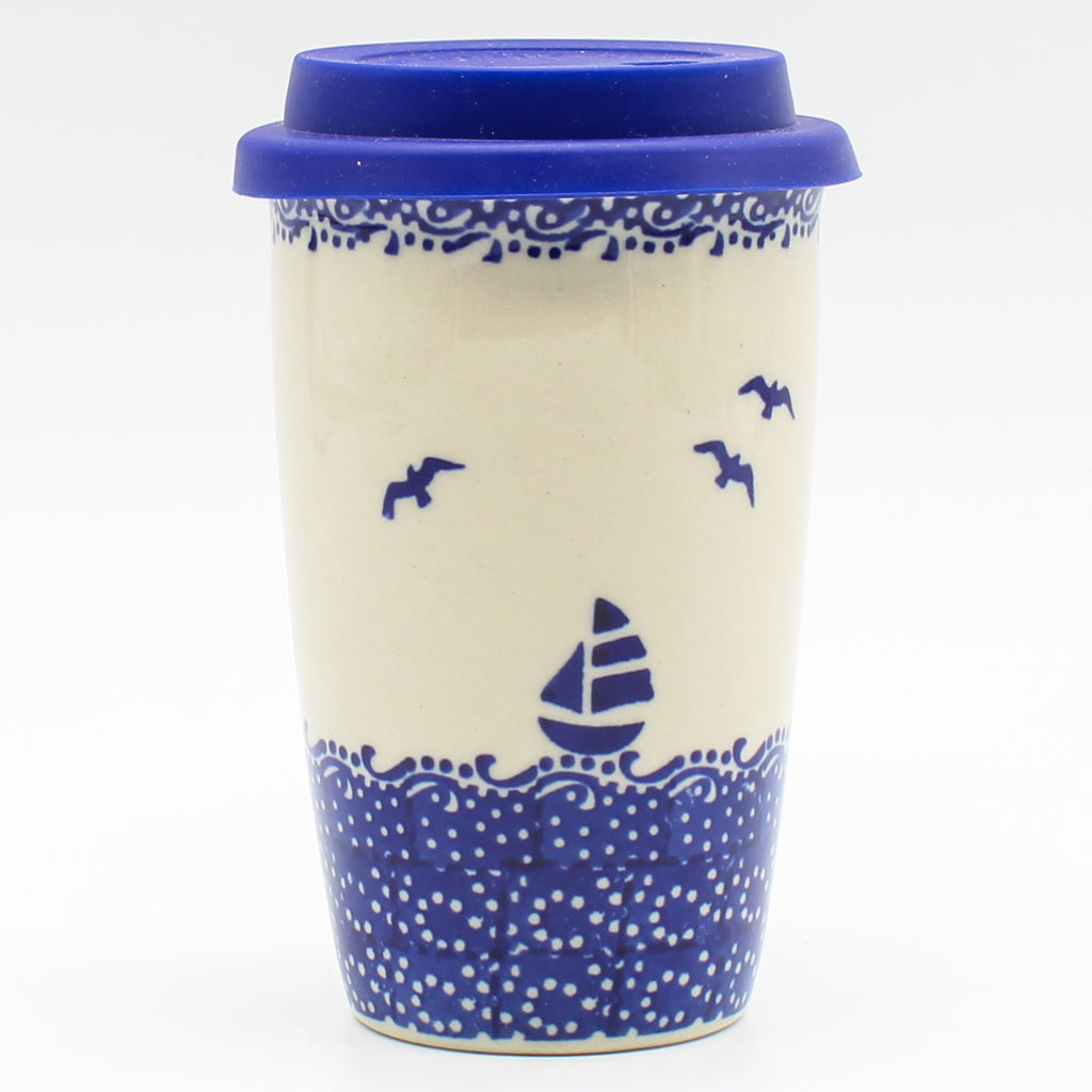 Travel Cup 14 oz in Sailboat