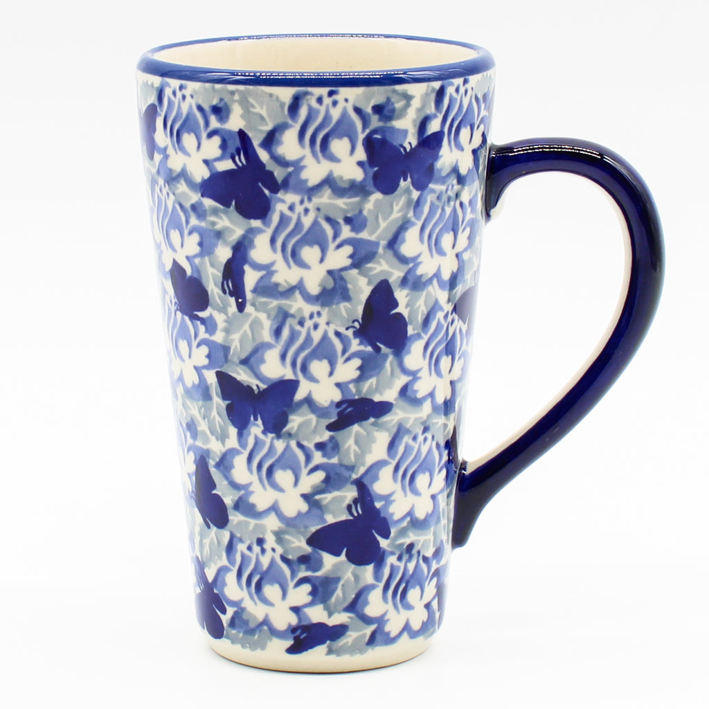 Tall Cup 12 oz in Blue Butterfly