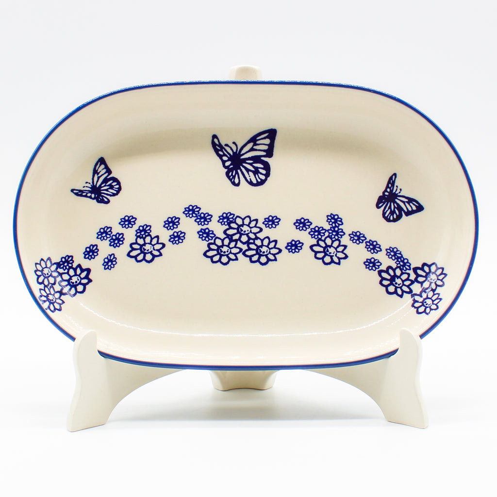 Sm Oval Platter in Butterfly