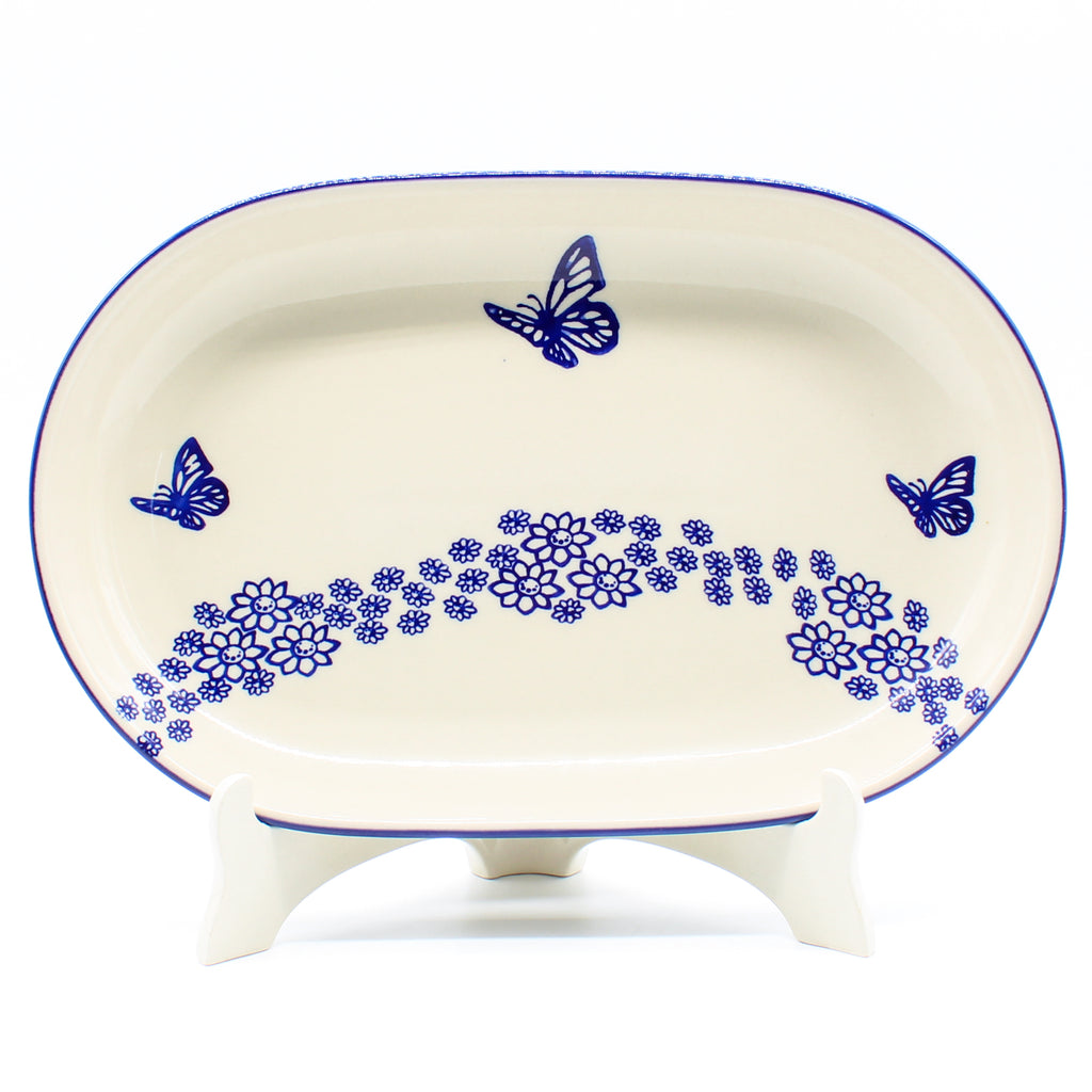 Md Oval Platter in Butterfly