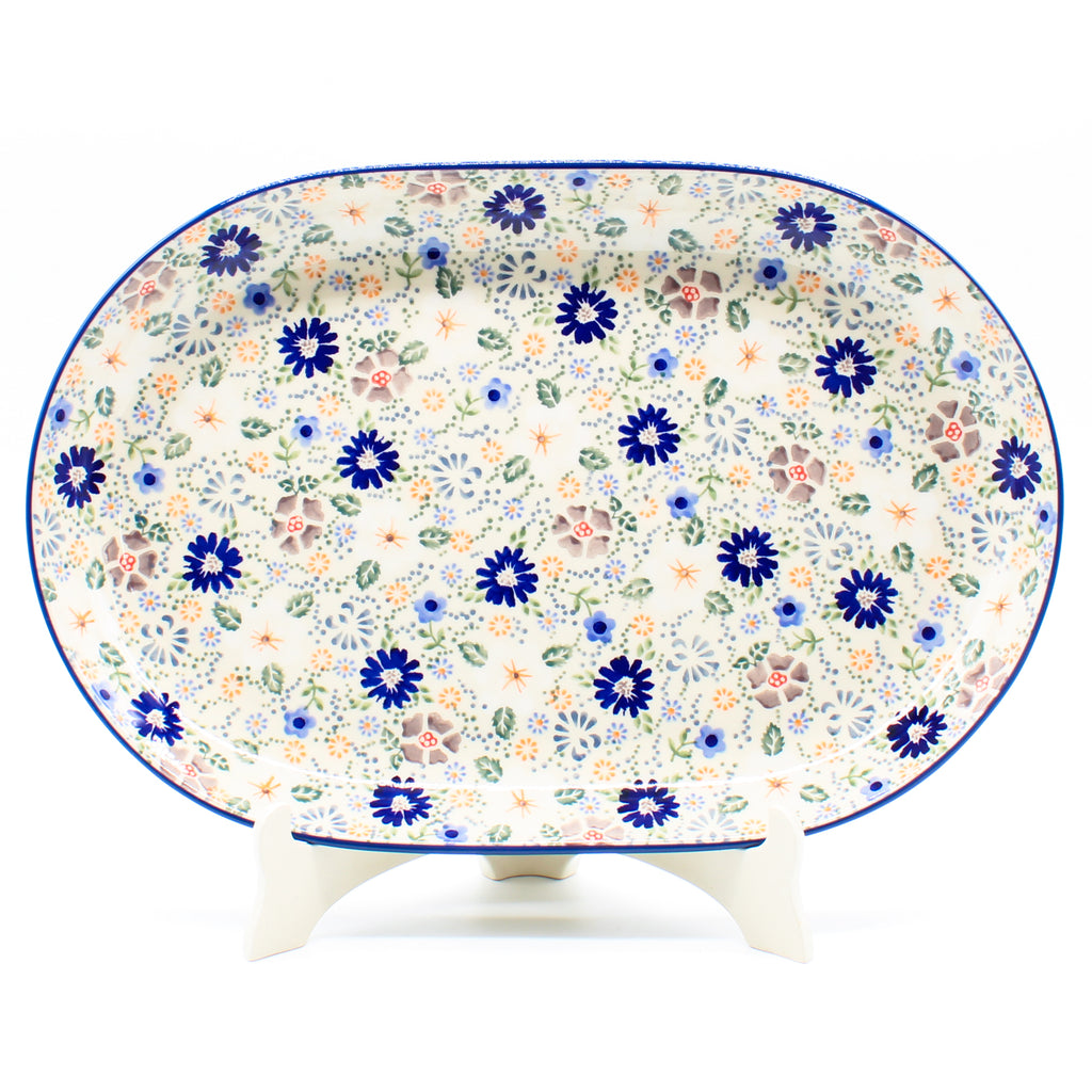 Lg Oval Platter in Morning Breeze