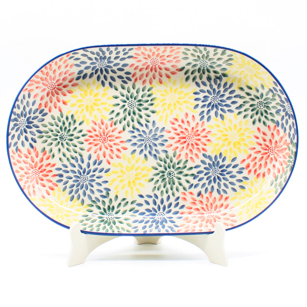 Lg Oval Platter in Pastel Burst