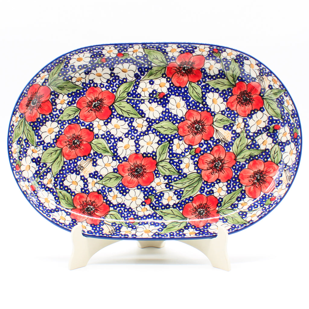 Lg Oval Platter in Endless Garden