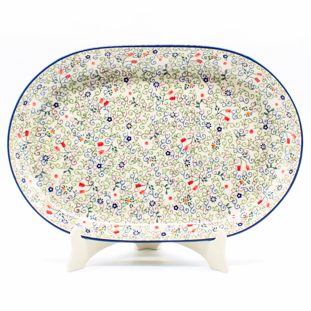 Lg Oval Platter in Early Spring