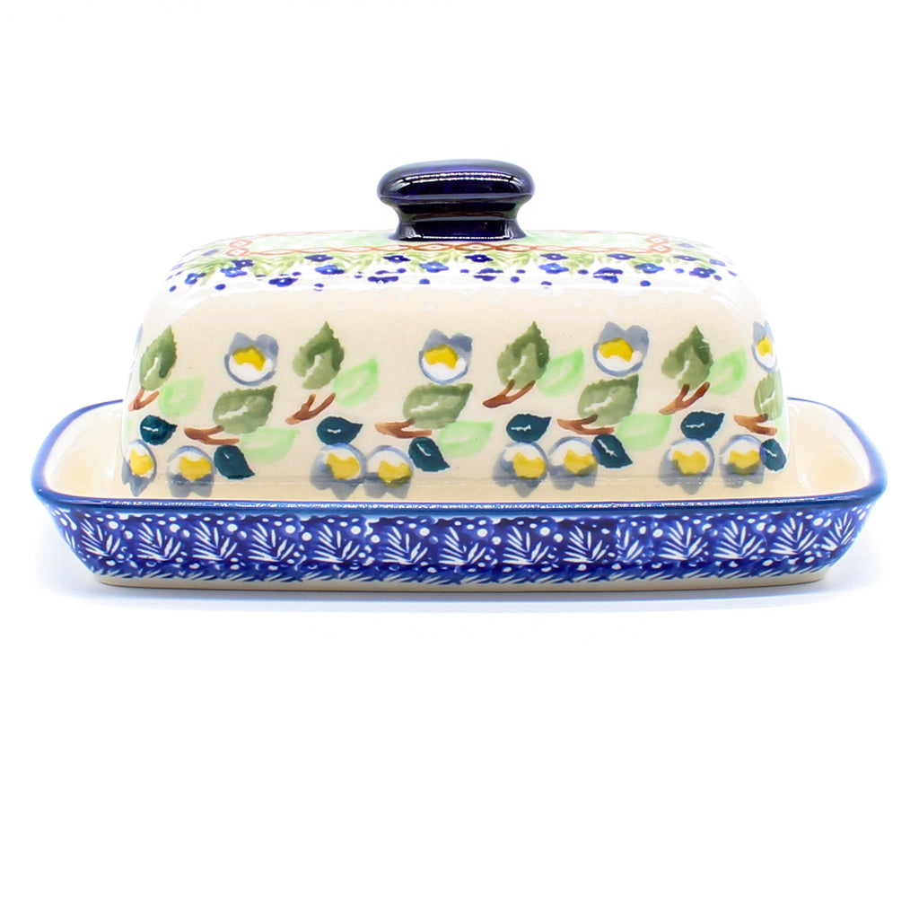 Butter Dish in Apple Blossom