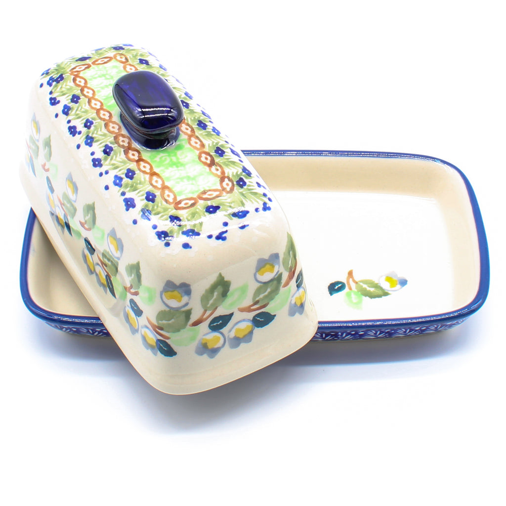 Butter Dish in Apple Blossom