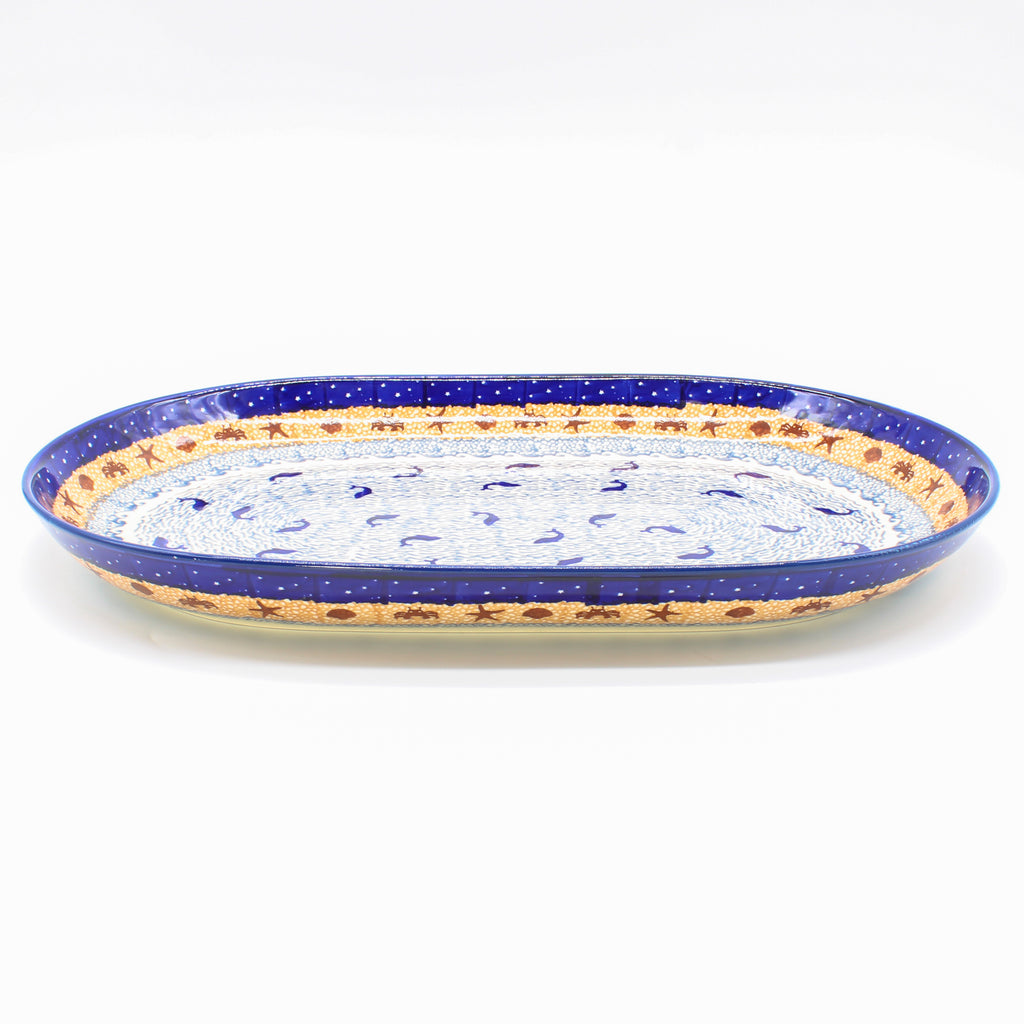 Lg Oval Platter in Sandy Point