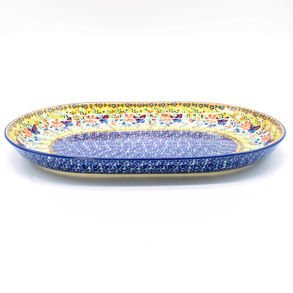 Lg Oval Platter in Butterfly Meadow