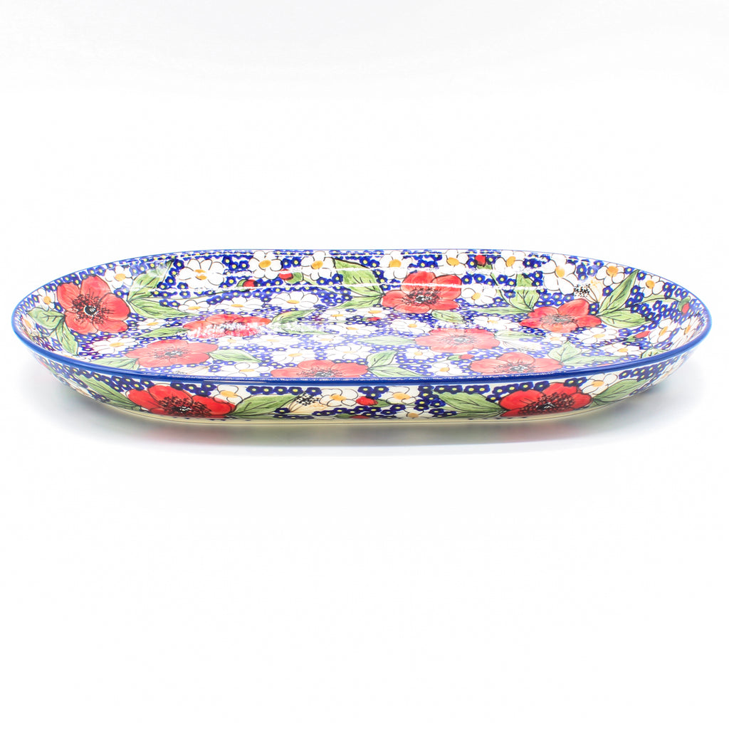 Lg Oval Platter in Endless Garden