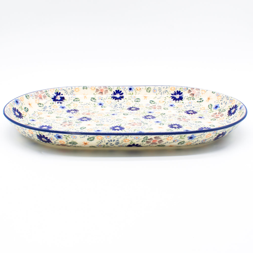 Lg Oval Platter in Morning Breeze