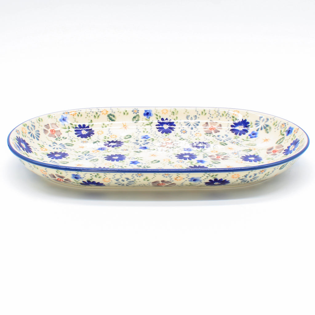 Md Oval Platter in Morning Breeze