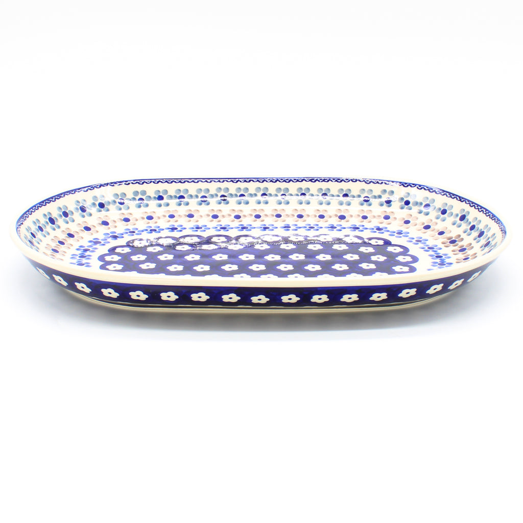 Md Oval Platter in Simple Daisy